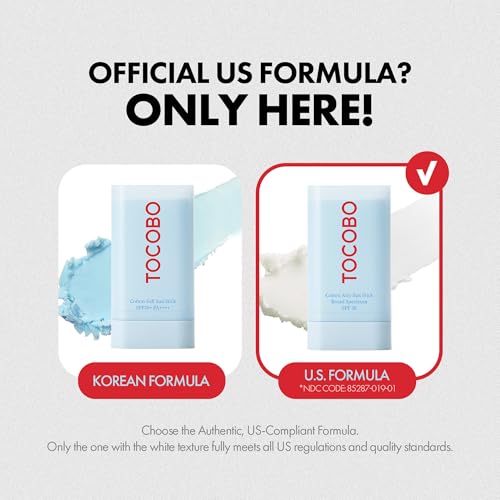 Cotton Airy Sun Stick SPF 50 Broad Spectrum Korean Matte Sunscreen Stick for Face