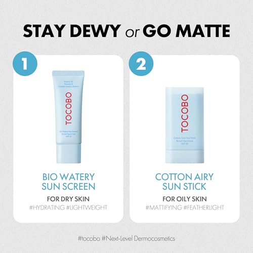 Cotton Airy Sun Stick SPF 50 Broad Spectrum Korean Matte Sunscreen Stick for Face