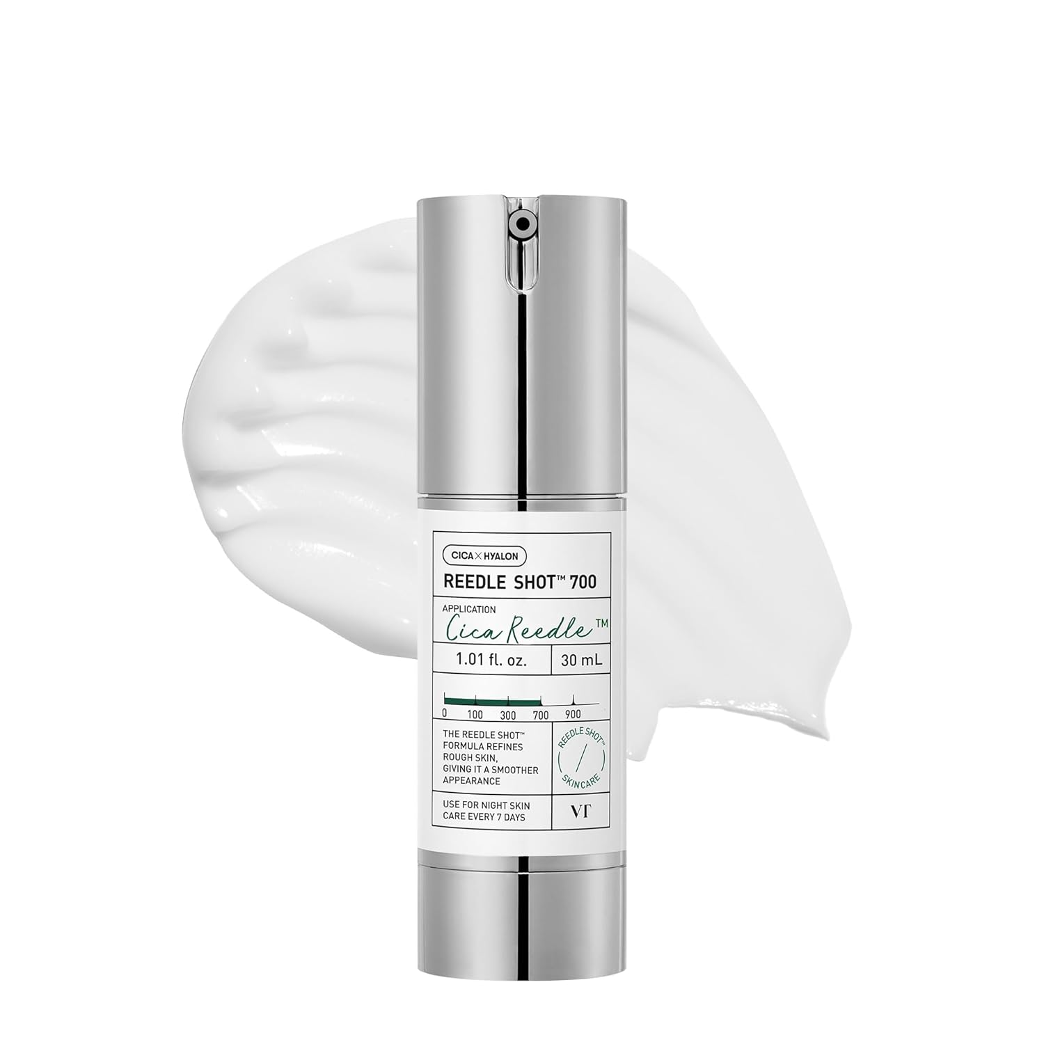 VT COSMETICS CICA Reedle Shot 50, Spicule Microneedling Serum for Pore Care & Exfoliation, Exosome, Centella Asiatica for Glass Skin