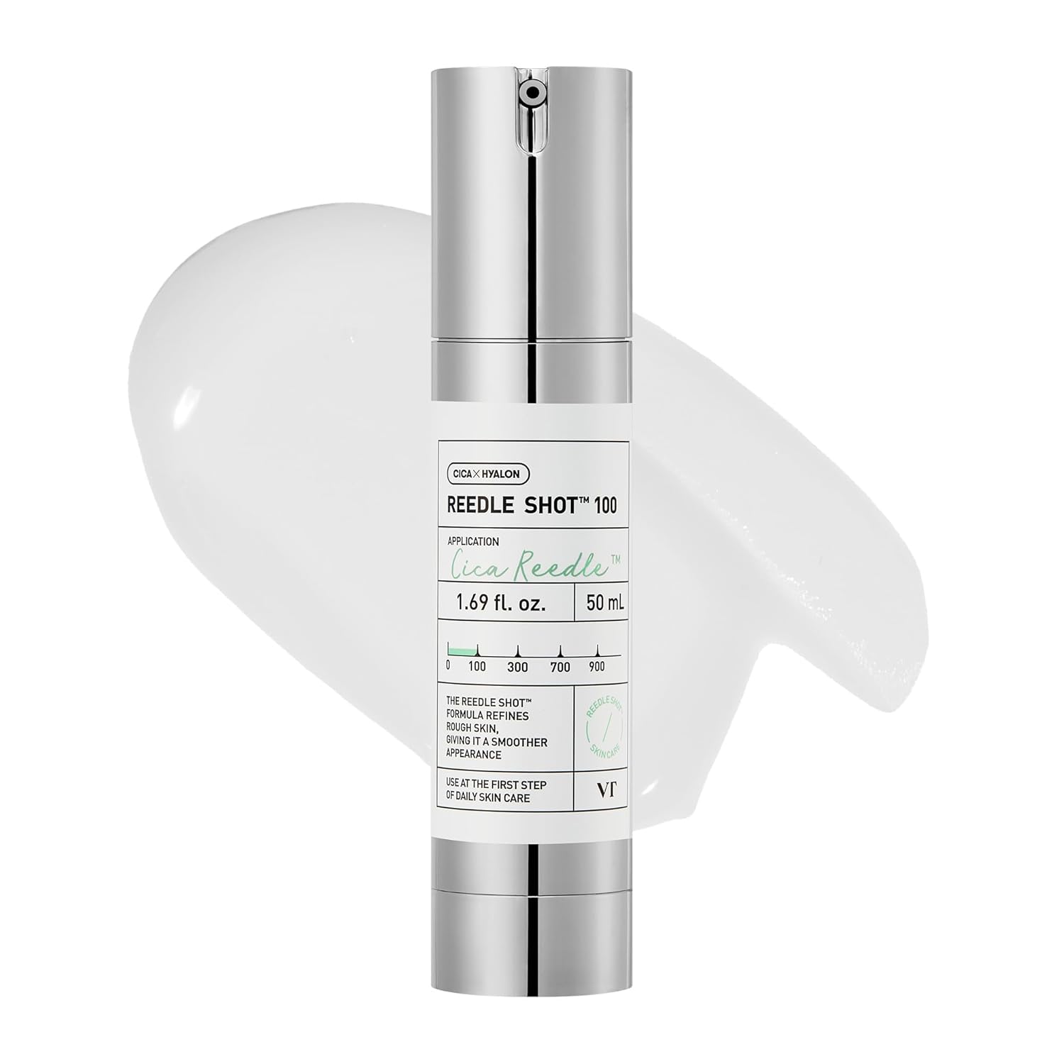 VT COSMETICS CICA Reedle Shot 50, Spicule Microneedling Serum for Pore Care & Exfoliation, Exosome, Centella Asiatica for Glass Skin