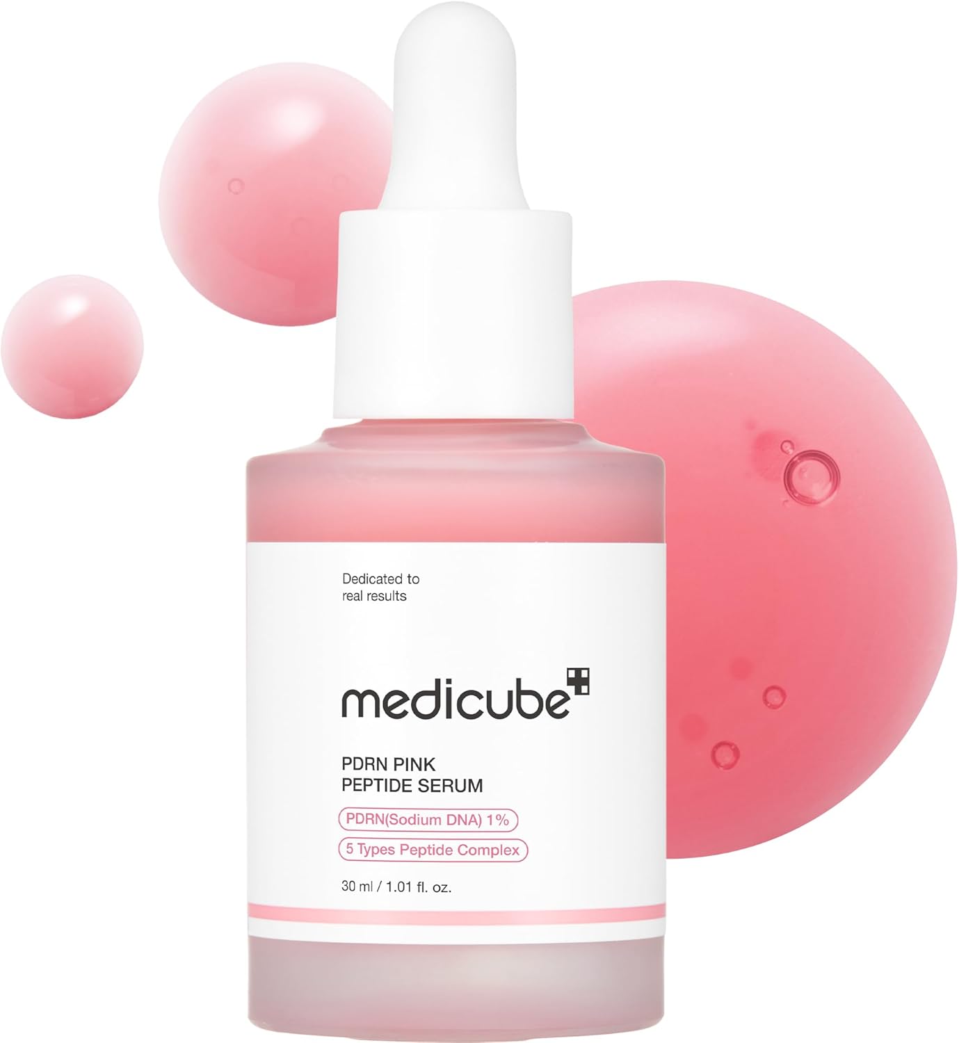 medicube Salmon DNA PDRN Pink Peptide Serum, Pink glow serum, Peptide, Niacinamide, Hydrating & Moisturizing & Firming, Uneven Skin Tone, Korean Skincare | 1.01 fl.oz. (1.01 fl.oz., Salmon DNA PDRN)