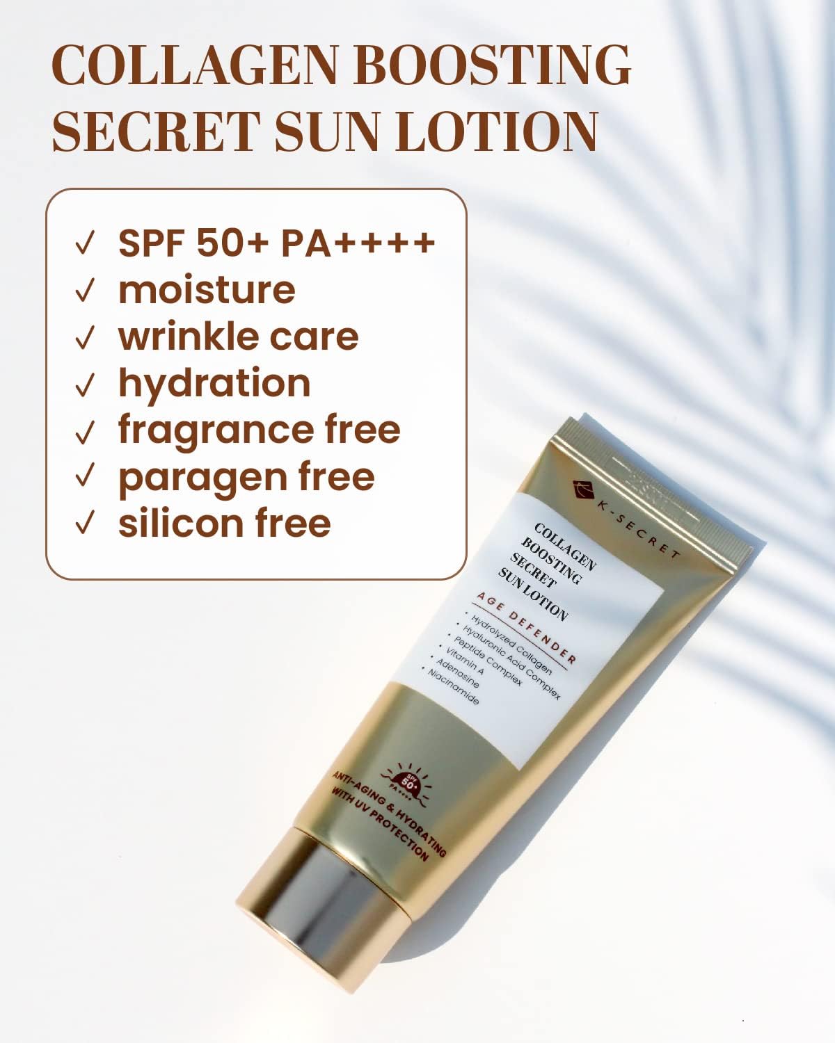 K SECRET Collagen Boosting Secret Sun Lotion