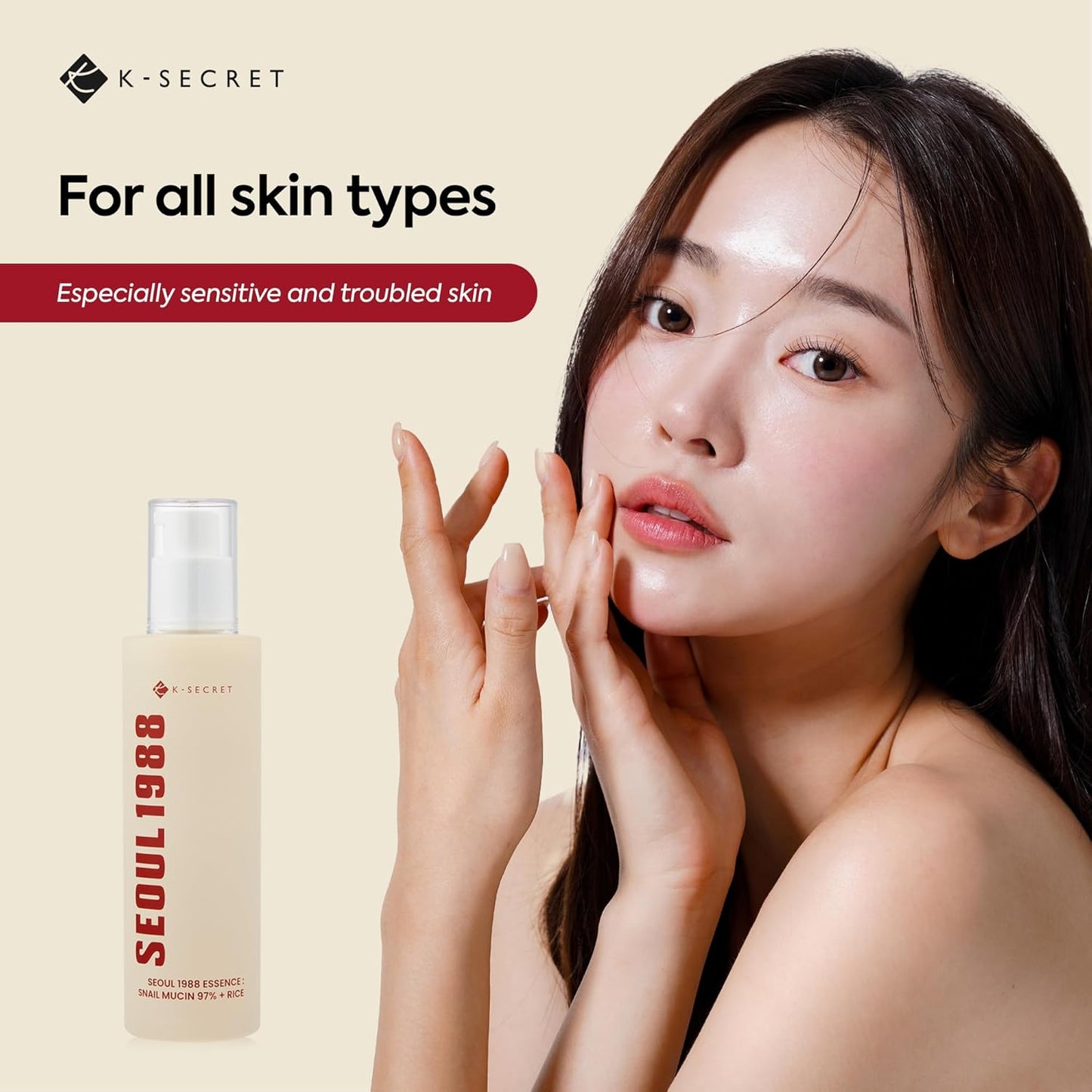 K-SECRET SEOUL1988 Essence : Snail Mucin 97% + Rice