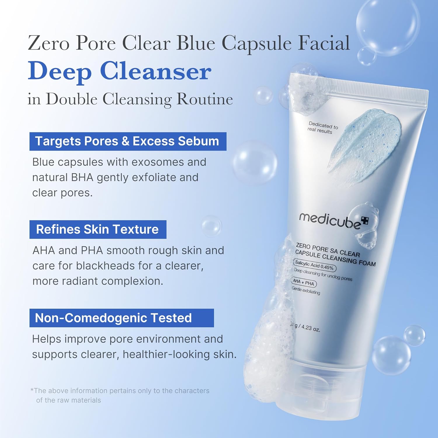 medicube Zero Foam Cleanser for Sensitive Skin