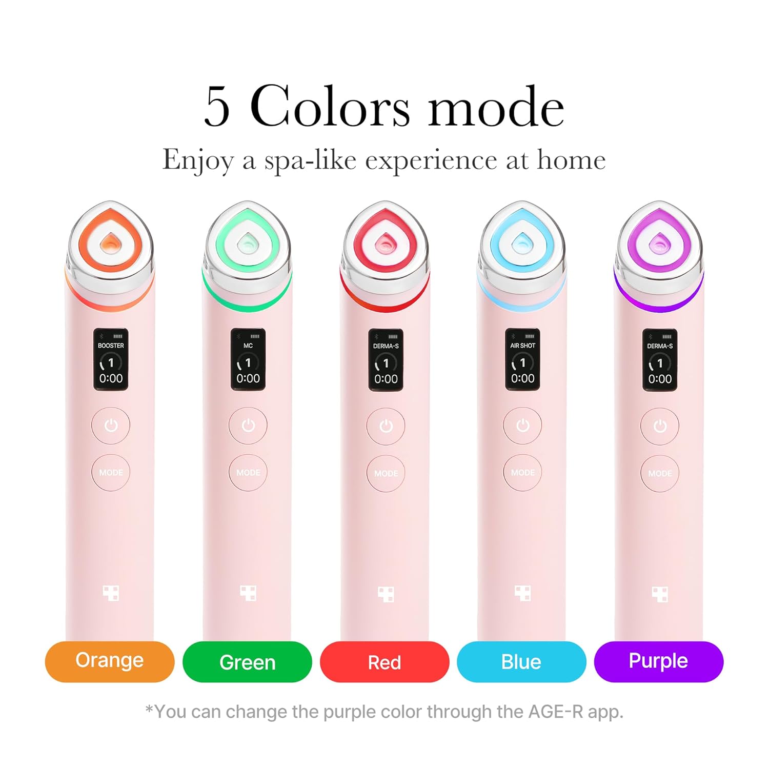 medicube Age-R Booster Pro | 6-in-1 Real Glass Glow Beauty Massager