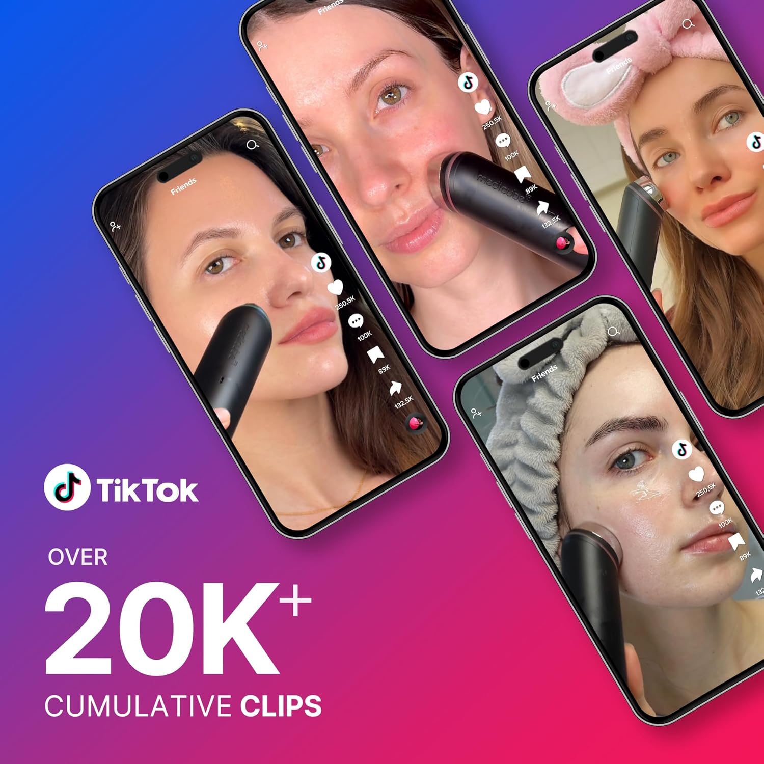 medicube Age-R Booster Pro | 6-in-1 Real Glass Glow Beauty Massager