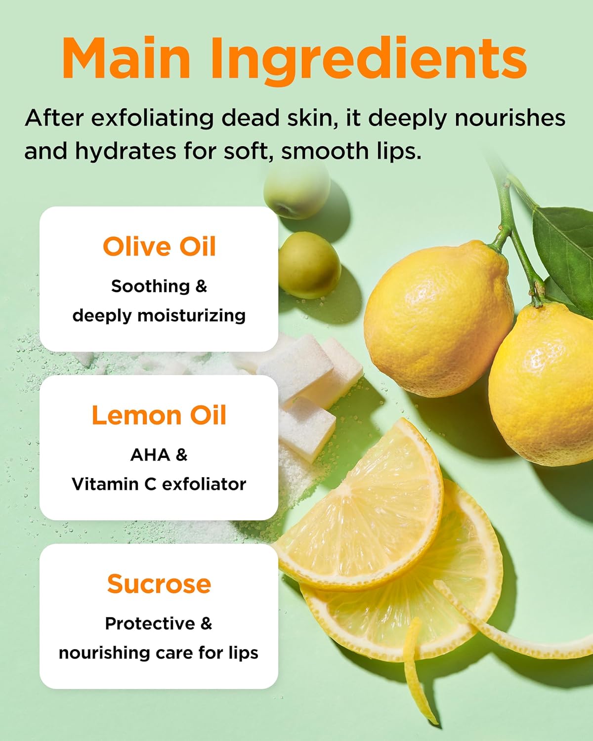 TOCOBO Lemon Sugar Lip Mask – Korean Vegan Lip Scrub