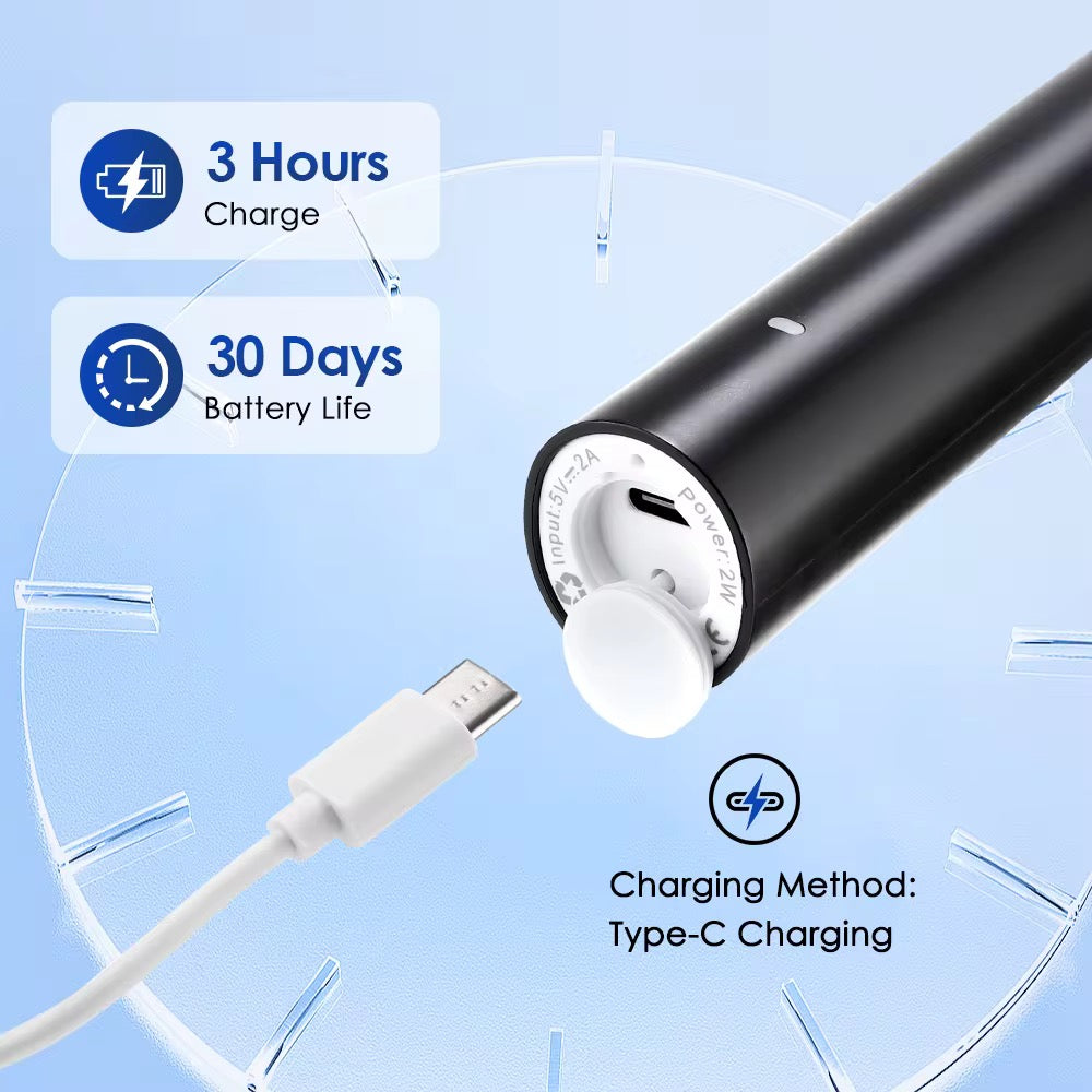 Electric Toothbrush Rotary Rechargeable Electric Toothbrush for Adults Rotating Electric Toothbrushes with 8 Soft Brush Heads